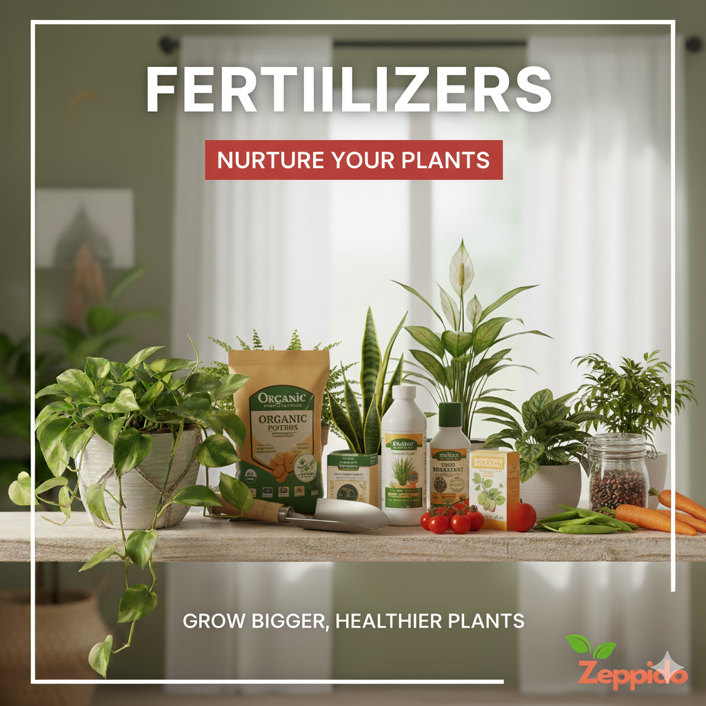 potting mix and fertilizers