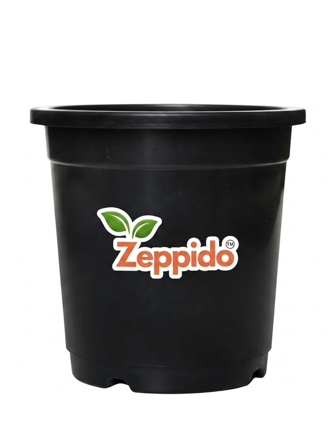 100% Virgin Plastic Round Nursery Planter Pot | Indoor and Outdoor Flower Pot for Home/Office/Table/Garden/Balcony Decoration | 6 inch, Set of 20 | Black