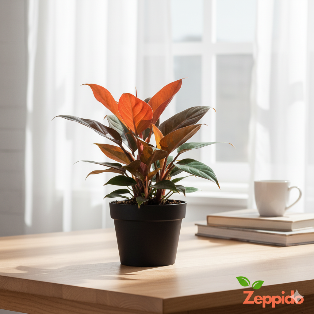 Philodendron Cherry Red Plant Sapling(1Pc)